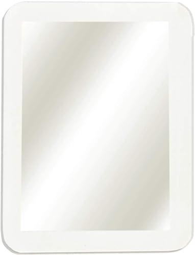 Boxgear Magnetic Locker Mirror - 5" x 7"- for School Locker, Bathroom, Household Refrigerator, Locker Accessory, Workshop Toolbox or Office Cabinet (White) - Image 1