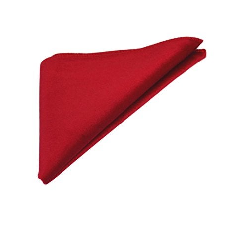 King & Priory Luxury Red Velvet Pocket Square for Men (Adult) - One Size - Modern Luxury - Wedding, Anniversary - Image 1