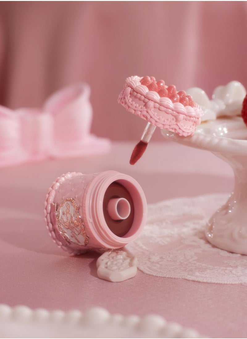 Flower Knows Strawberry Cupid Cake Lip Cream Hydrating Velvet Matte Lipstick Smudge-Proof Creamy Texture-V04 Meredith  - Image 5