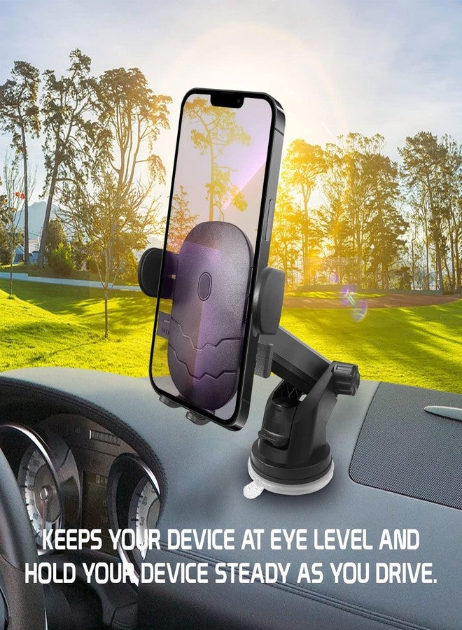 Cellet Dashboard Phone Mount, Reusable Suction Cup Dashboard Phone Holder with 360 Degree Rotation and Extendable 270 Degree Arm - Image 3