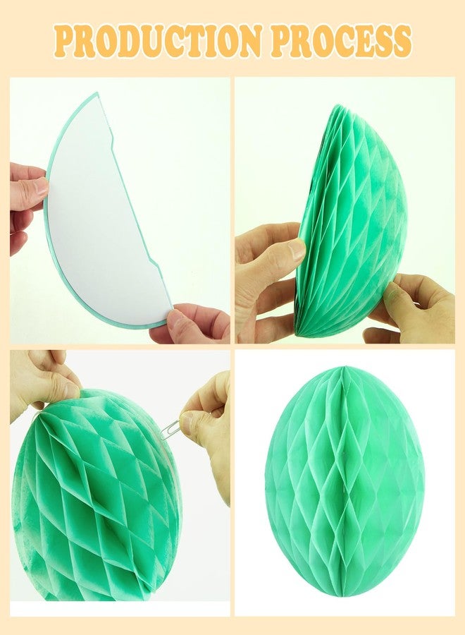 SUNBEAUTY 8'' Hanging Honeycomb Decorations Pastel Party Decoration Rainbow Birthday Party Decor for Baby Shower Wedding Graduation Events Accessories,Set of 16 - Image 3