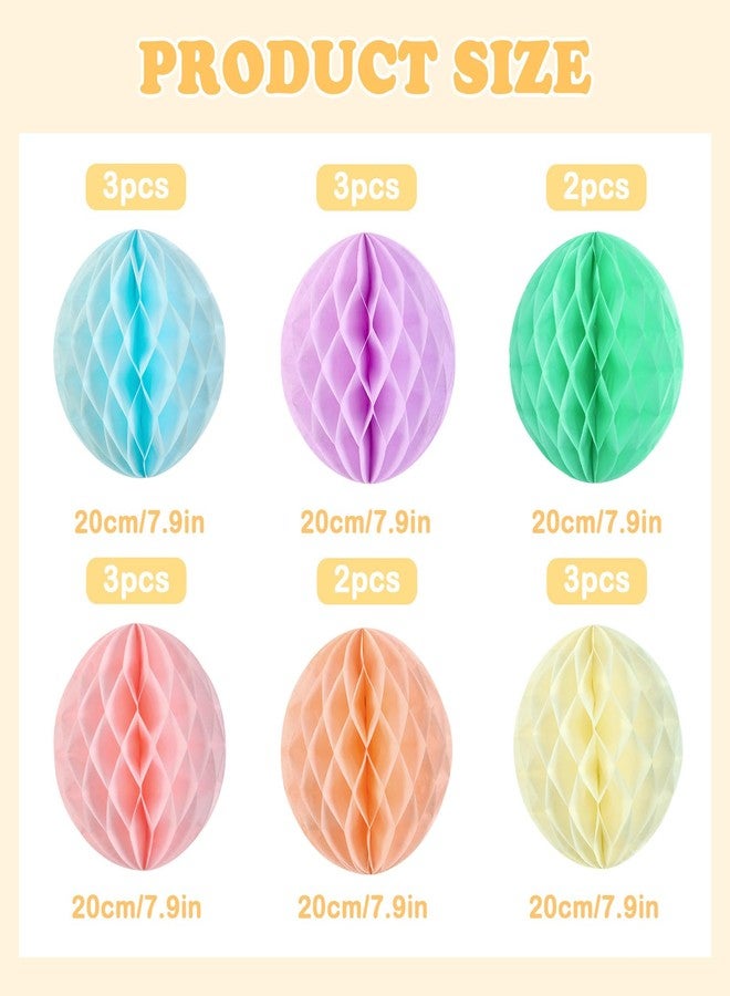 SUNBEAUTY 8'' Hanging Honeycomb Decorations Pastel Party Decoration Rainbow Birthday Party Decor for Baby Shower Wedding Graduation Events Accessories,Set of 16 - Image 2