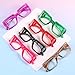 GUD Square Reading Glasses with Screwless Spring Hinge Metalless 6 Pack Women Oversized Thick Frame Readers 250 - Image 4