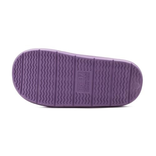 VRITRAZ Women’s Plush Winter Slippers | Adorable Cartoon Design | Cozy Furry Comfortable Indoor Slides (Purple, Size 7) - Image 5