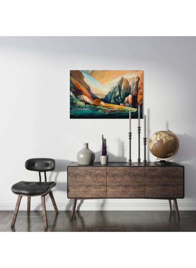 Home Gallery Rock Mountain Southwestern Landscape Printed canvas wall art  - Image 1