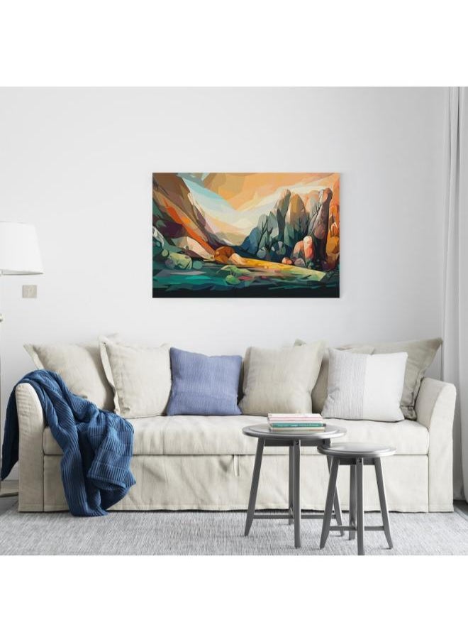 Home Gallery Rock Mountain Southwestern Landscape Printed canvas wall art  - Image 3