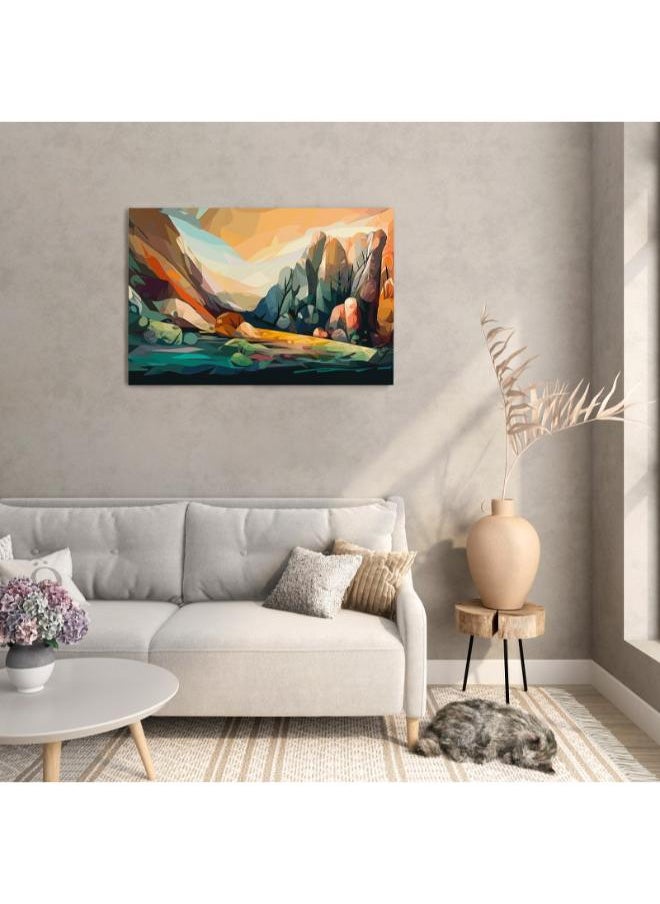 Home Gallery Rock Mountain Southwestern Landscape Printed canvas wall art  - Image 4