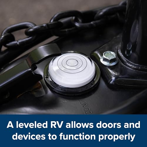 Camco Camper/RV Level - Features Bullseye Bubble Level Design for Fast Settling - Reads 360-Degrees Simultaneously - Can be Mounted or Free Standing (25573) - Image 2