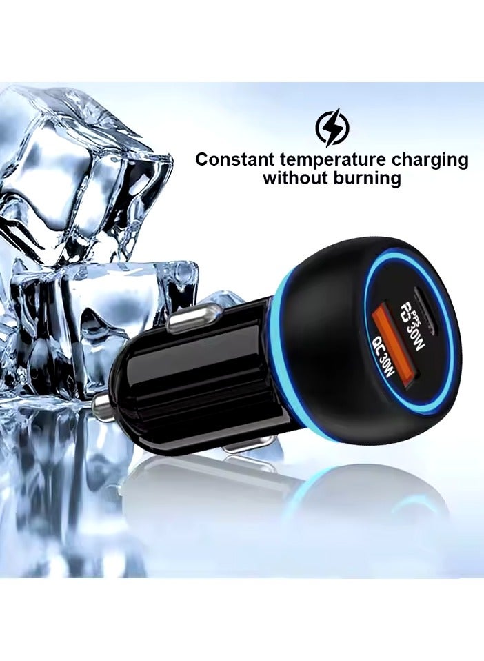 YEZLER YL-38 Quick Car Charger, PD38W Super Fast Charge, Dual PD+USB Fast Charging, Multi-Device Rapid Charging Solution - Image 2