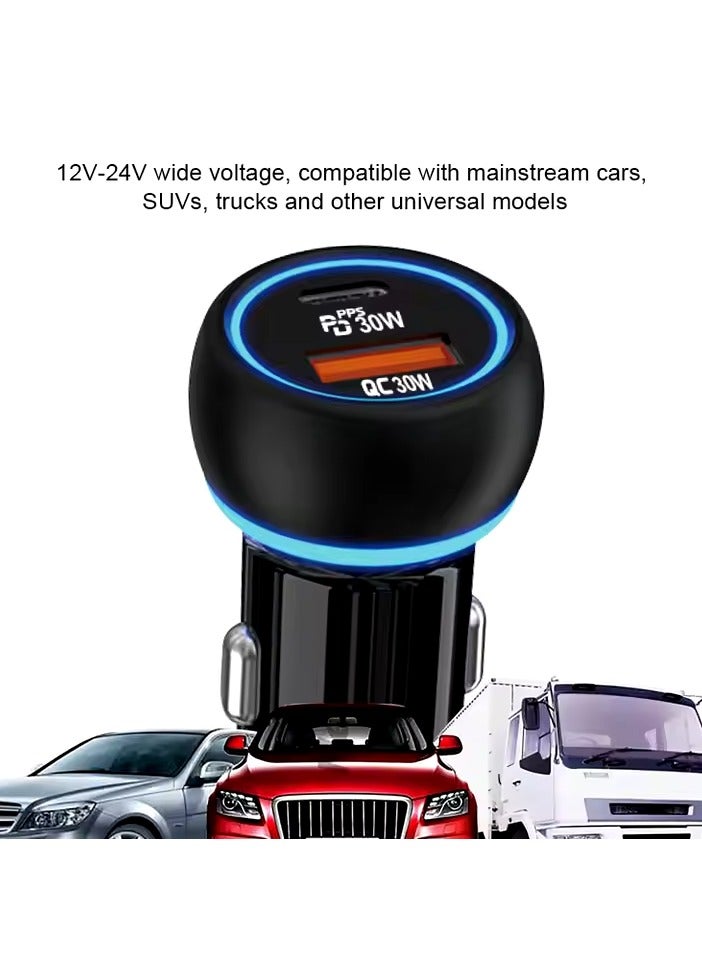 YEZLER YL-38 Quick Car Charger, PD38W Super Fast Charge, Dual PD+USB Fast Charging, Multi-Device Rapid Charging Solution - Image 4