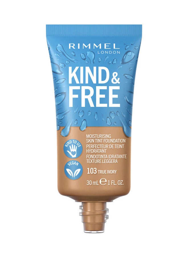 RIMMEL LONDON كريم أساس كايند آند فري - 103 - ترو آيفوري، 30 مل  - Image 1