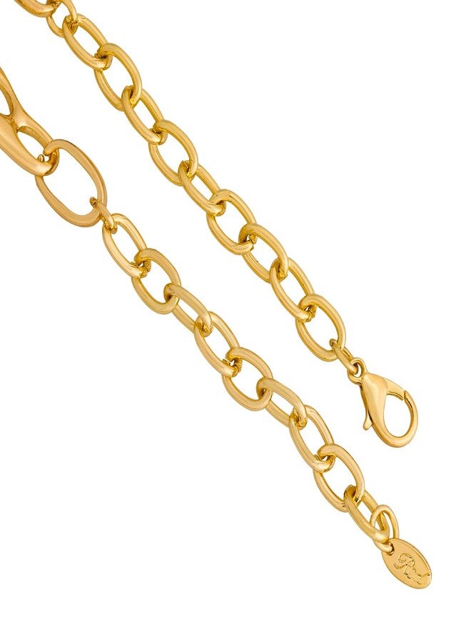 KUSHAL'S Fashion Jewellery Gold Polished Copper Trendy Necklace, Best for Casual Wear & Special Occasion - 454671 - Image 4