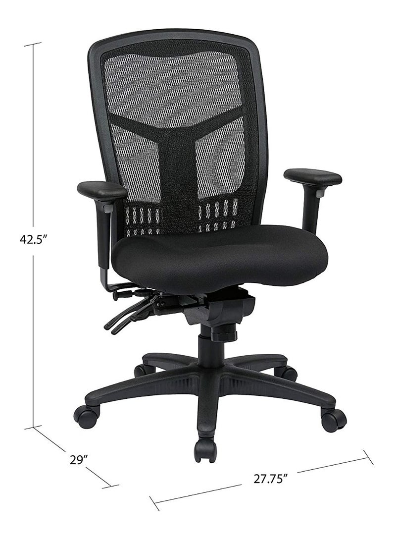 Mahmayi 92892 High Back Managers Chair with Adjustable Arms Multi-Function and Seat Slider