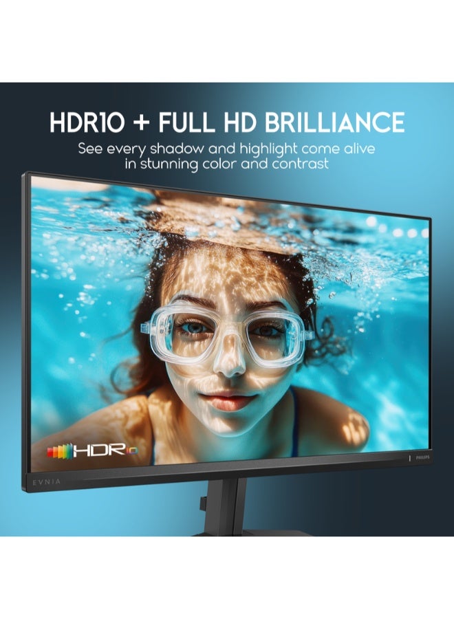 فيليبس شاشة الألعاب إيفنيا 27M2N3200FQ مقاس 27 بوصة FHD – 1920×1080، IPS سريع، 200 هرتز، 0.3 مللي ثانية MBR، HDR10، FreeSync Premium و G-SYNC، 120% sRGB، أوضاع ألعاب SmartImage - Image 4
