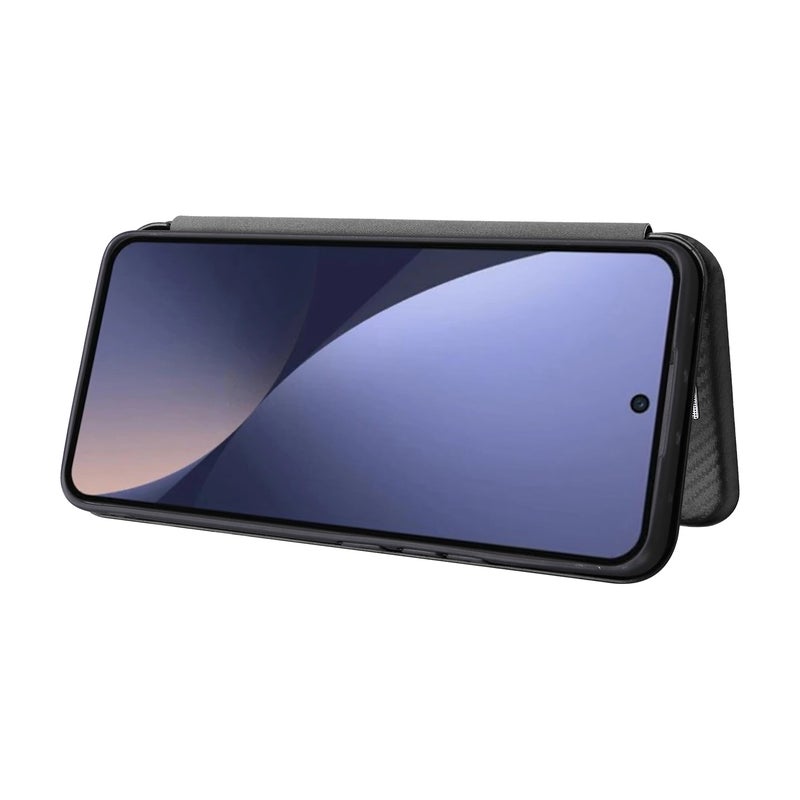 HuHa Case Cover For Xiaomi 13 Pro Global Carbon Fiber Texture Horizontal Flip PU Phone Case(Black) - Image 5