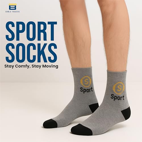 CRAE Cotton Solid Ankle Socks for Men & Women- Soft, Breathable & Comfortable Socks for Sports, Gym, Running & Casual Use, Multicolor, Free Size (SK001_PO12) - Image 2