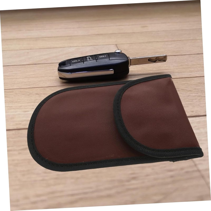 PRETYZOOM Car Key Holder Pouch Small Protective Sleeve Lightweight Portable Key Case for Car and House Keys Scratch-Resistant Compact Organizer with Texture - Image 5