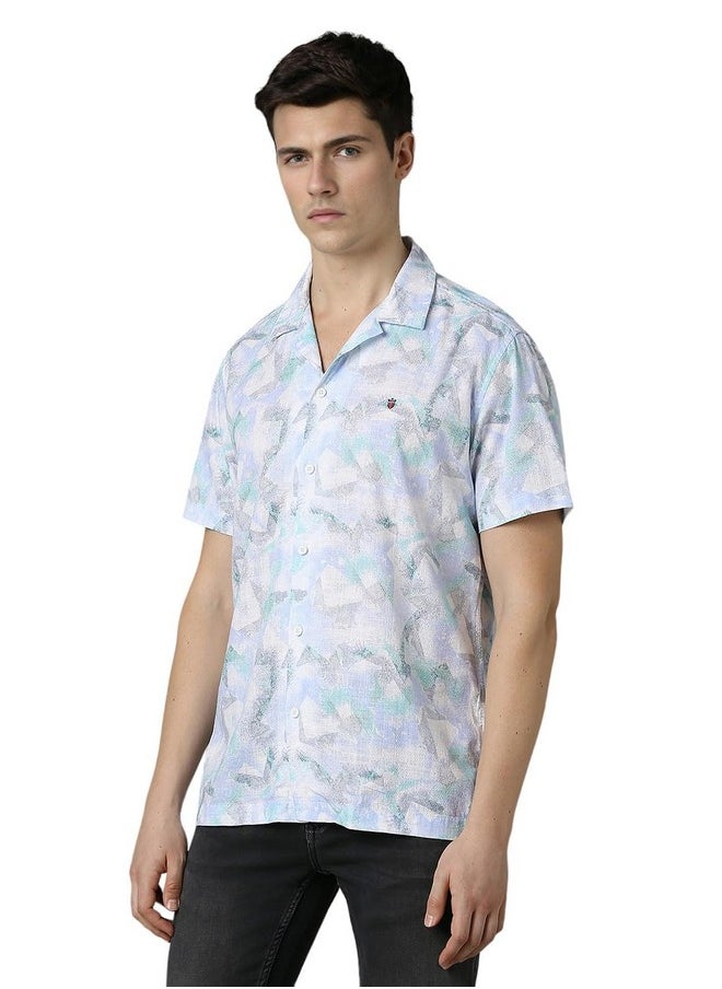 LOUIS PHILIPPE - Louis Philippe Men's Slim Fit Shirt (LRSHNSLFF53366_Medium Blue - Image 1