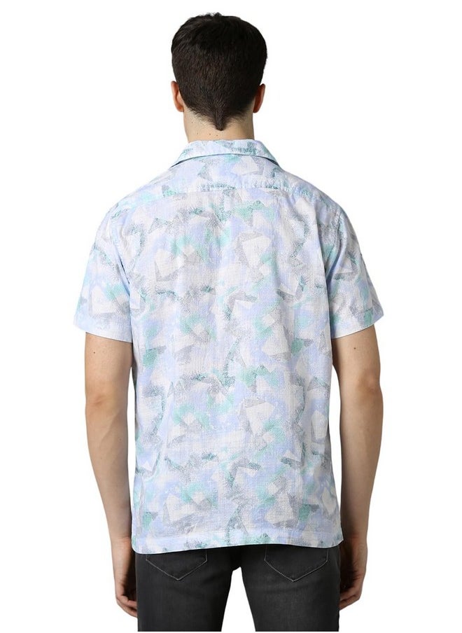 LOUIS PHILIPPE - Louis Philippe Men's Slim Fit Shirt (LRSHNSLFF53366_Medium Blue - Image 1