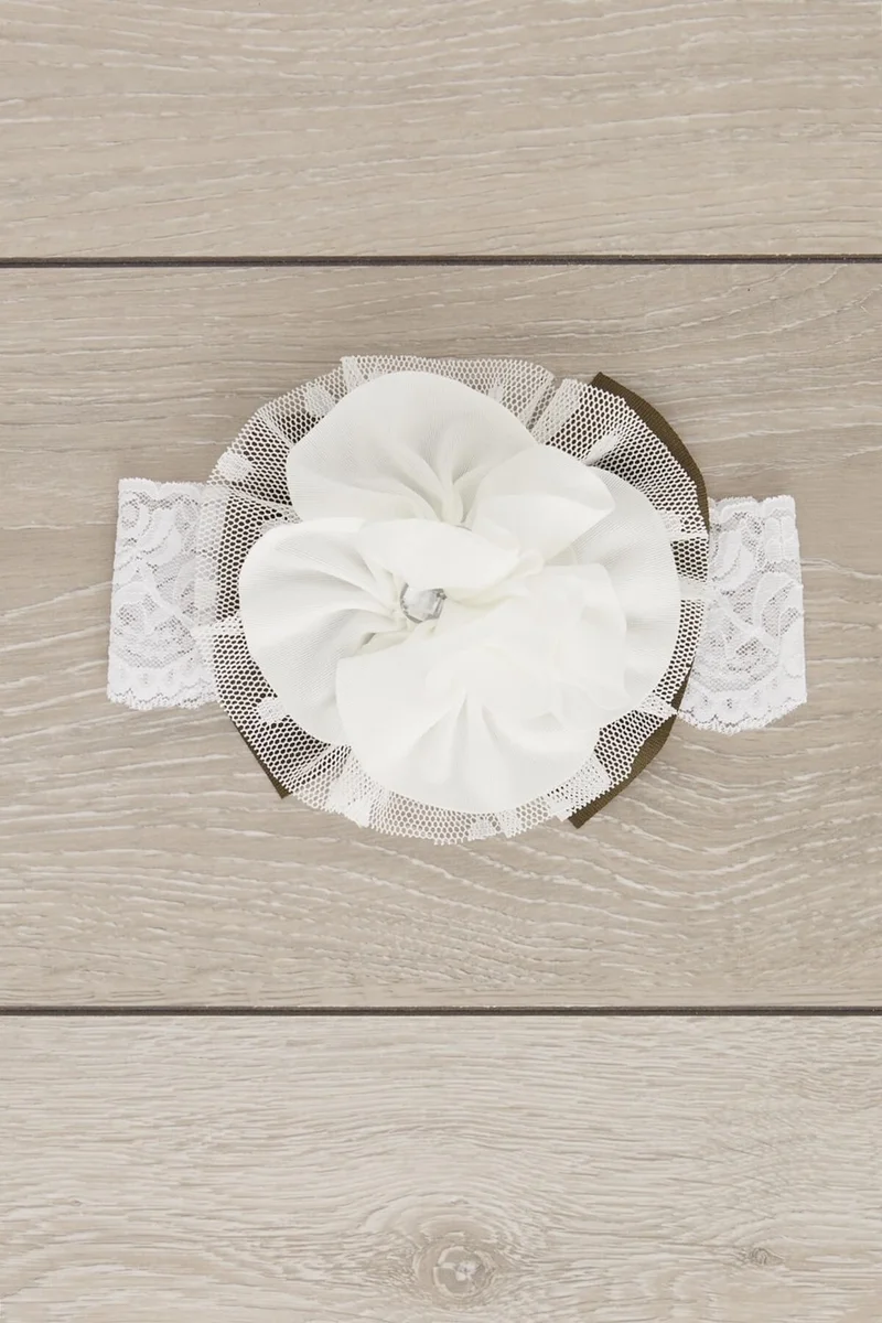 بيبيجيز White Handmade Soft Natural Cotton Combed Cotton Baby Kids Girls Bandana Diamond Series with Unique Accessories