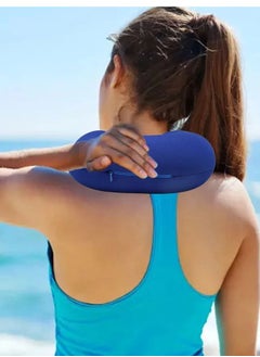 Generic Travel Pillow, Low Noise Reduce Pain Flight Headrest Pillow Blue Electric for Home  - Image 4