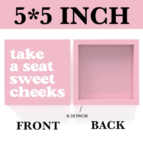 Krollma Pink Bathroom Decor Pink Dorm Decoration Funny Bathroom Decor for College Girls Women Coquette Room Decoration Clean Girl Decorations Teen Girl Dorm Decorations - Image 3