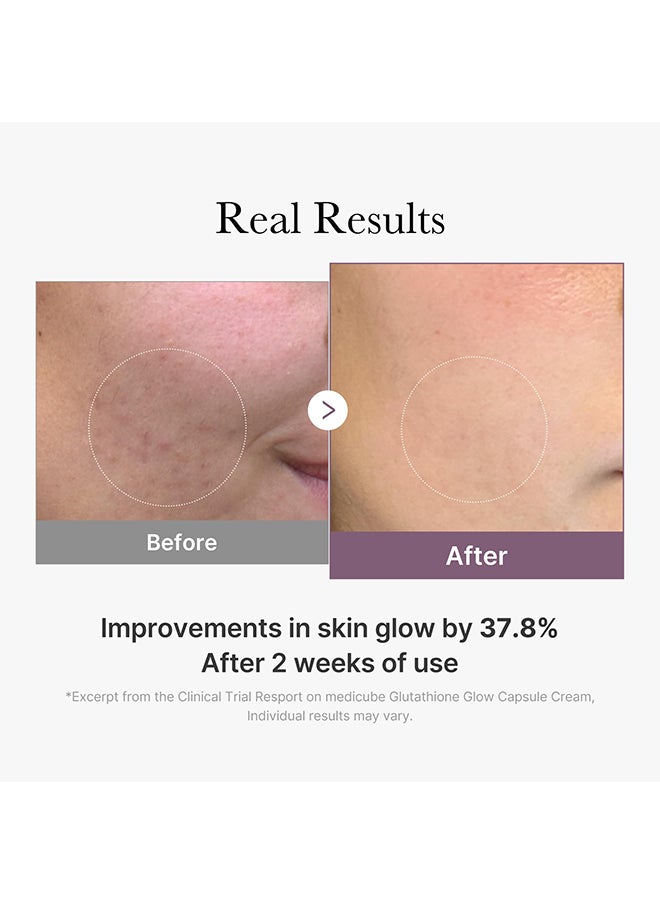 Medicube Age-R Glutathione Glow Capsule Facial Cream - Instant Lifting Moisturizer - Collagen Peptide For Hydrating Glow - Improve Blemishes, Uneven Skin Tone - Korean Skin Care 1.69 Fl.Oz  - Image 5