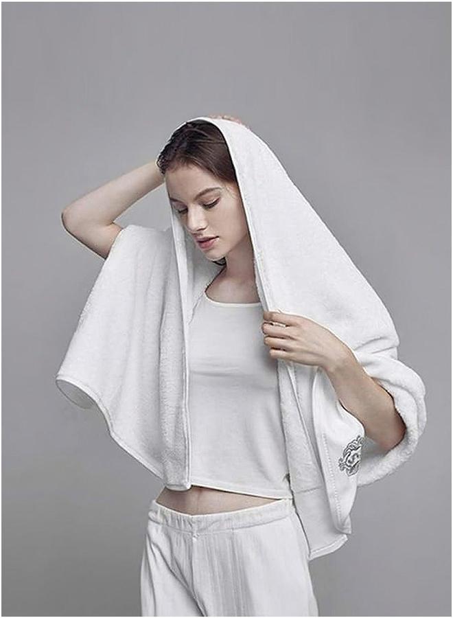 HOMESTAR 3PCS Cotton Bath Towel Set Fast Absorbent Skin-friendly and Soft Towel*1PCS 2PCS Towels White - Image 2