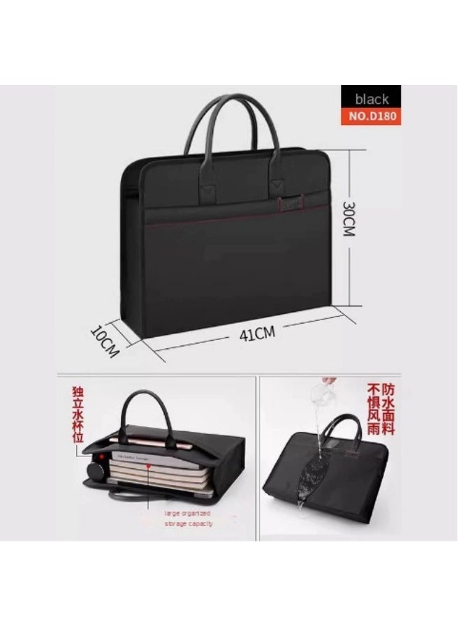 Men's Designer Briefcase with High-End Design and Large Capacity