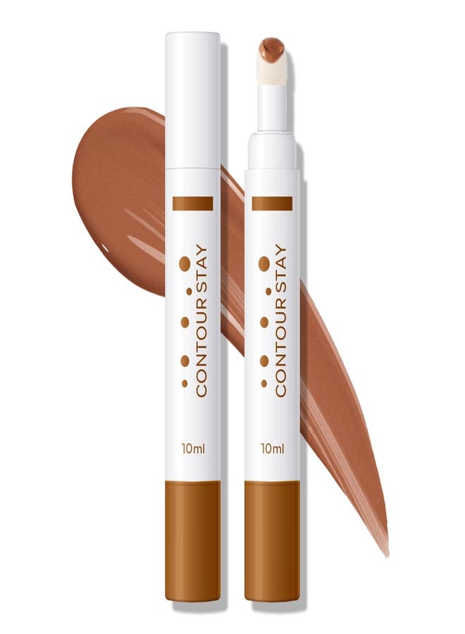 KYDA Liquid Contour Pen, Rotatable Face Bronzer Contouring Makeup, Buildable Matte Color, Blendable, Lightweight Formula, Lasting, Cream Contour with Cushion Head, Mid Neutral - Image 1