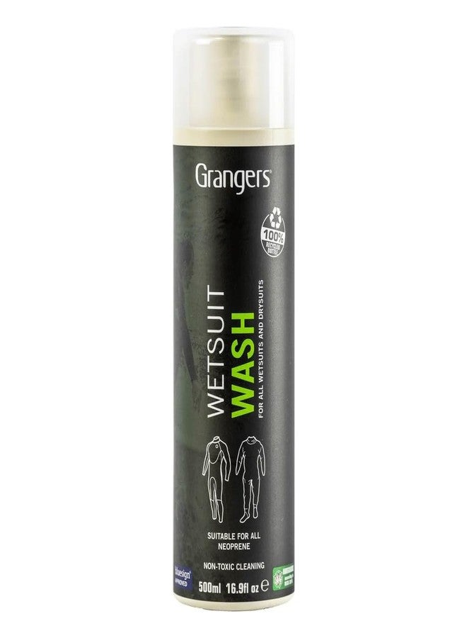 Grangers Wetsuit Wash, 500ml - Powerful Neoprene Cleaner and Odor Eliminator for Wetsuits, Drysuits, and Swimwear - Removes Salt and Chlorine, Biodegradable Formula - Image 1