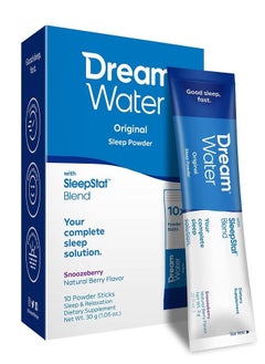 Dream Water Dream Water Sleep Aid Powder Melatonin Snoozeberry 10 Count  - Image 1