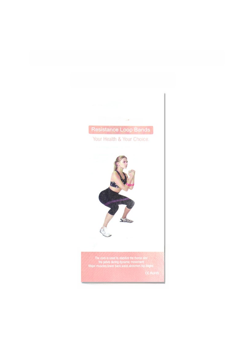 Generic Resistance Bands Yoga Fitness Stretch Dance English Instruction 