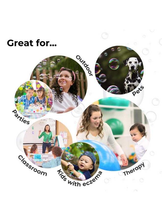 Spike Aby Botanical Bubble Solution For Sensitive Skin - 16 Oz Refill For Spike Blower Wand And Manual Bubble Toys - Ready To Use - Mess Free - Non Toxic - Image 2