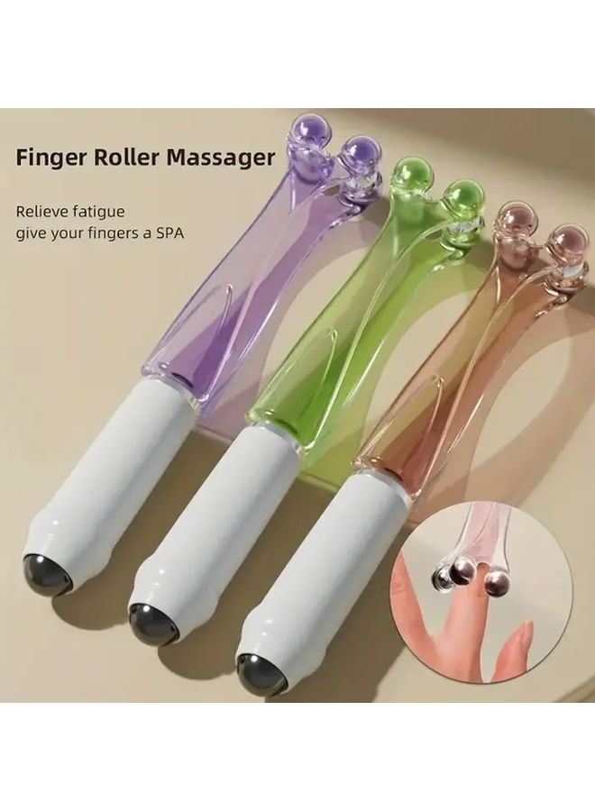 Coffee Finger Massager Roller Multifunctional Joint Massager Suitable For Hands Palms And Fingers Relaxation Tool Ergonomic Design Durable Construction Holiday Birthday Gift For Friends And Family - Image 1