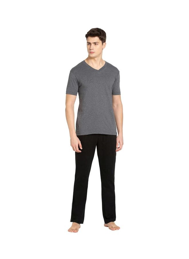 JOCKEY - Jockey 2726 Men Super Combed Cotton Rich Solid V Neck Half Sleeve T Shirt - Image 1