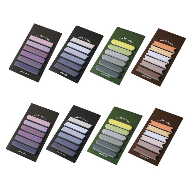 Gradient Memo Stickers Tearable Notepads 8 Sets For Office Study Organization - Image 2