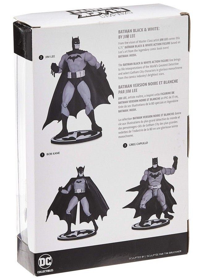 DC Collectibles - Entertainment Earth Batman Black And White Hush By Jim Lee Action Figure, Multicolor - Image 1