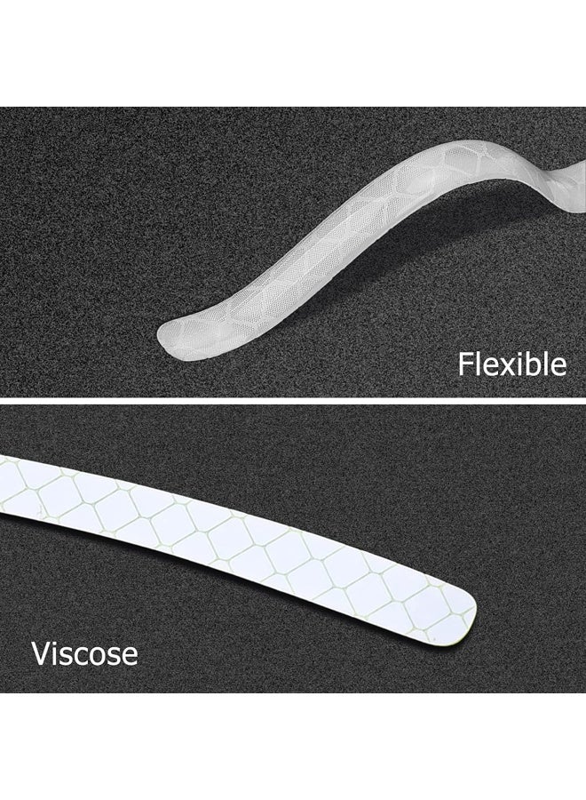 Premify 20 قطعة من ملصقات السيارات العاكسة، شريط حافة العجلة لعجلات الدراجات النارية والسيارات والدراجات الهوائية والدراجات الليلية عاكسة للضوء شريط زخرفي عالمي (أبيض) - Image 4