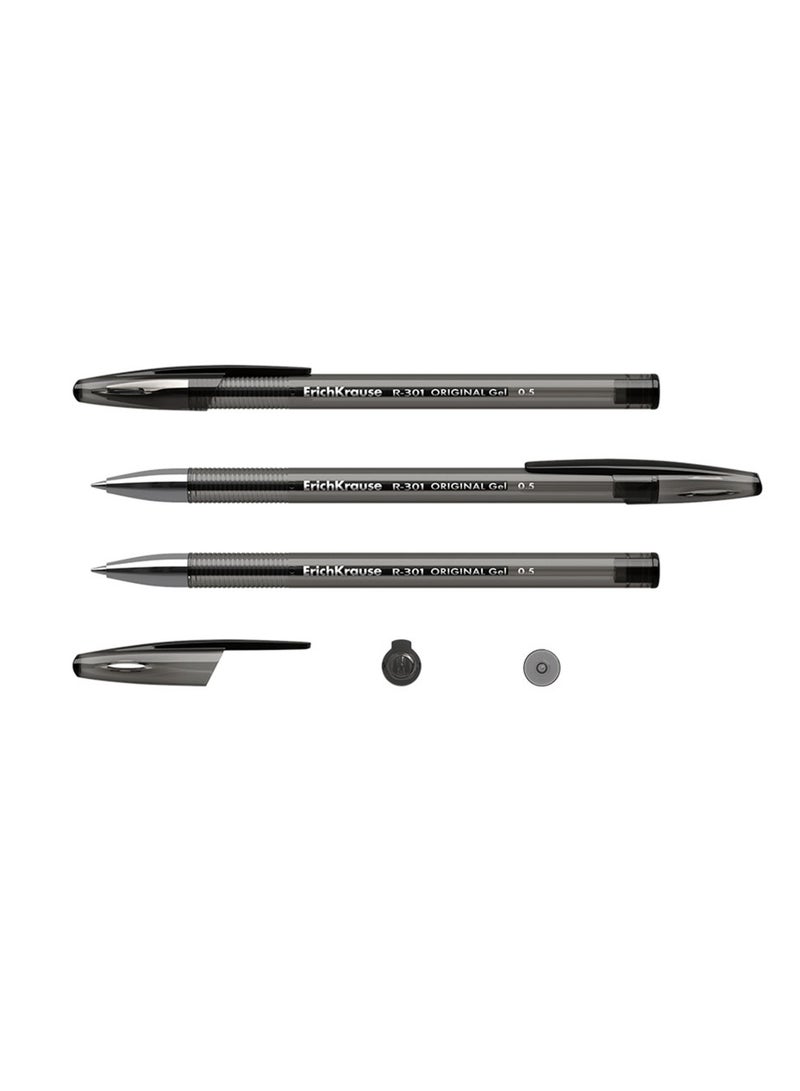 ErichKrause 12-Piece Orginal Stick Gel Ink Pen Black Ink - Image 3