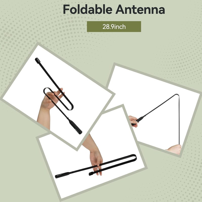 Retevis RT85 Foldable CS Tactical Ham Radio Antenna,SMA Male 136-174/400-480MHz Dual Band Antenna,for RT85 RA89 RB17V RT3S RT81 P2, Compatible with BaoFeng and GMRS Radios(1 Pack) - Image 5