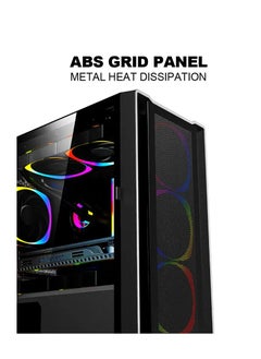 Aurora ATX/M-ATX/ITX Gaming PC Desktop Computer Case with Side Tempered Glass Panels with 6 Fan Support Black - pzsku/ZC1FACCF3920BD0083A4CZ/45/_/1725629407/7174da73-9552-4846-8f66-6756afd46ecf