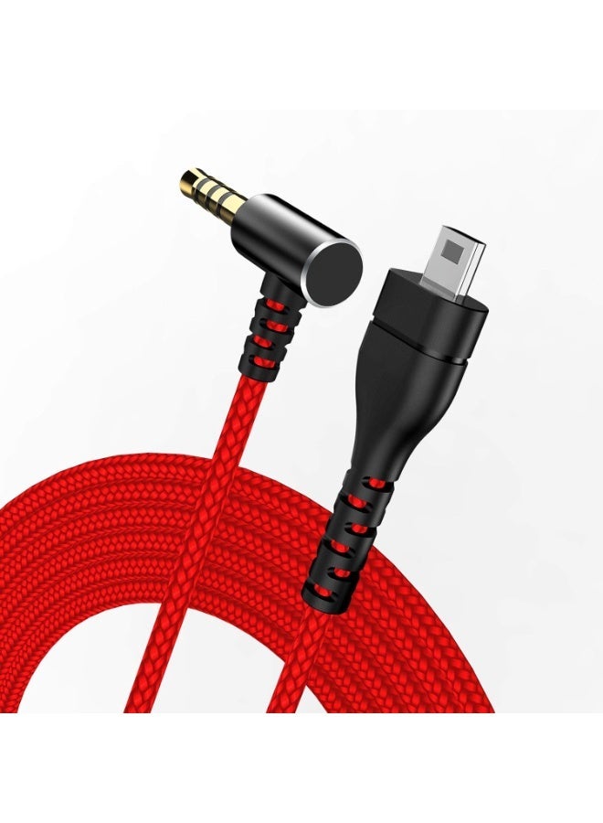 Replacement for Arctis Headset Cord, Audio Cable for SteelSeries Arctis 7, Arctis 5, Arctis 3, Arctis Pro Wireless, Arctis Pro Gaming Headsets Cable, 6.5 Feet/2.0 M Nylon Braided Wire-Red - Image 1