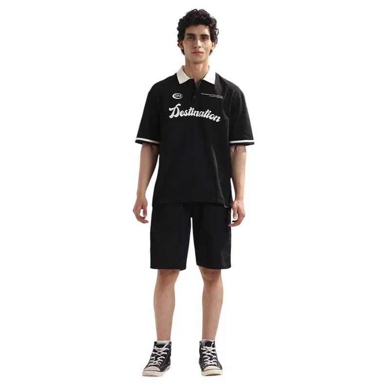 NOBERO NOBERO Black Co-ord Set for Men