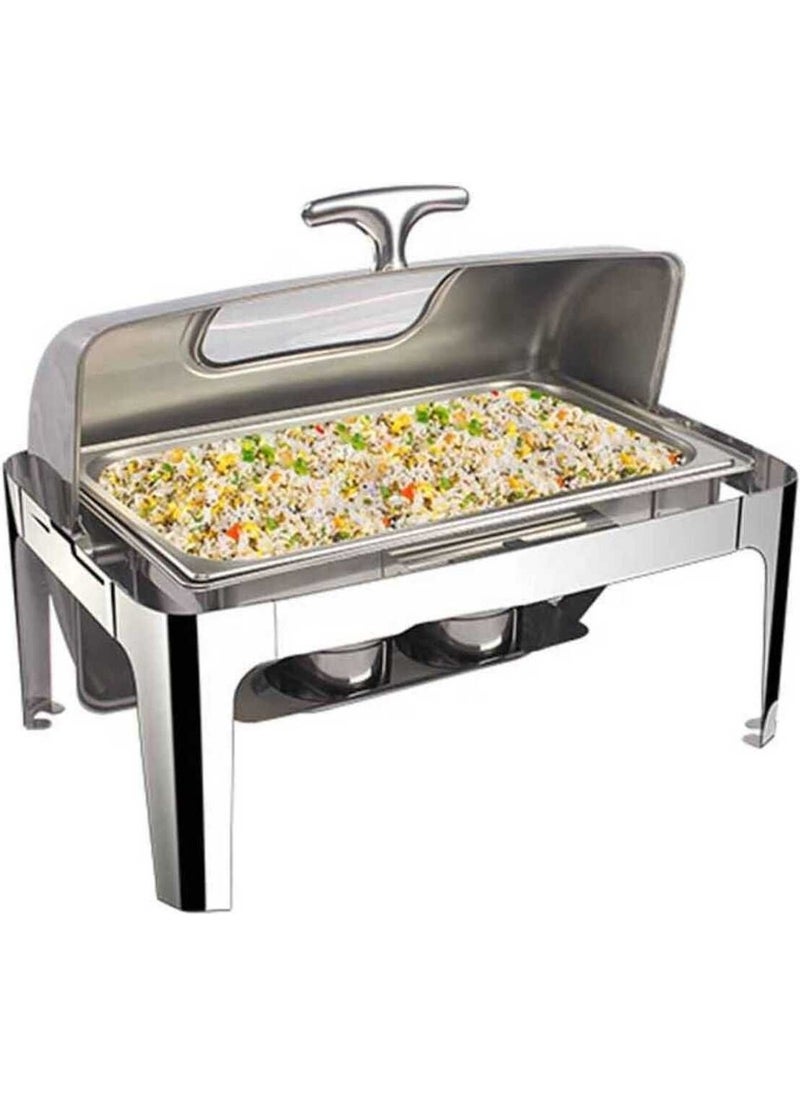 Epinox Chafing Dish Roll Top Glass 9 L (Cdr-9c)  - Image 1