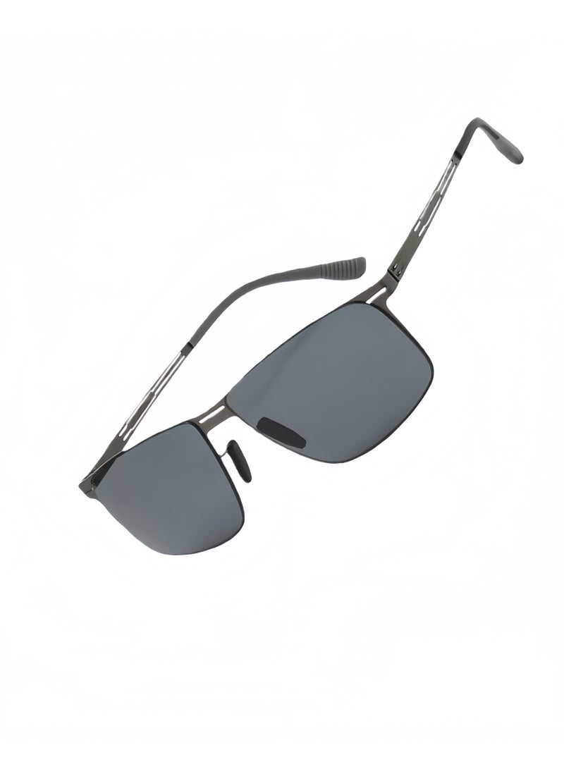Men's polarized sunglasses, retro classic sunglasses, UV400 protection, suitable for driving, fishing, cycling, outdoor travel, beach travel, camping, self driving, sun protection - Image 3