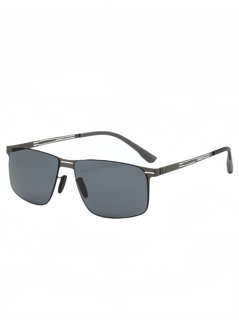 Men's polarized sunglasses, retro classic sunglasses, UV400 protection, suitable for driving, fishing, cycling, outdoor travel, beach travel, camping, self driving, sun protection - Image 1