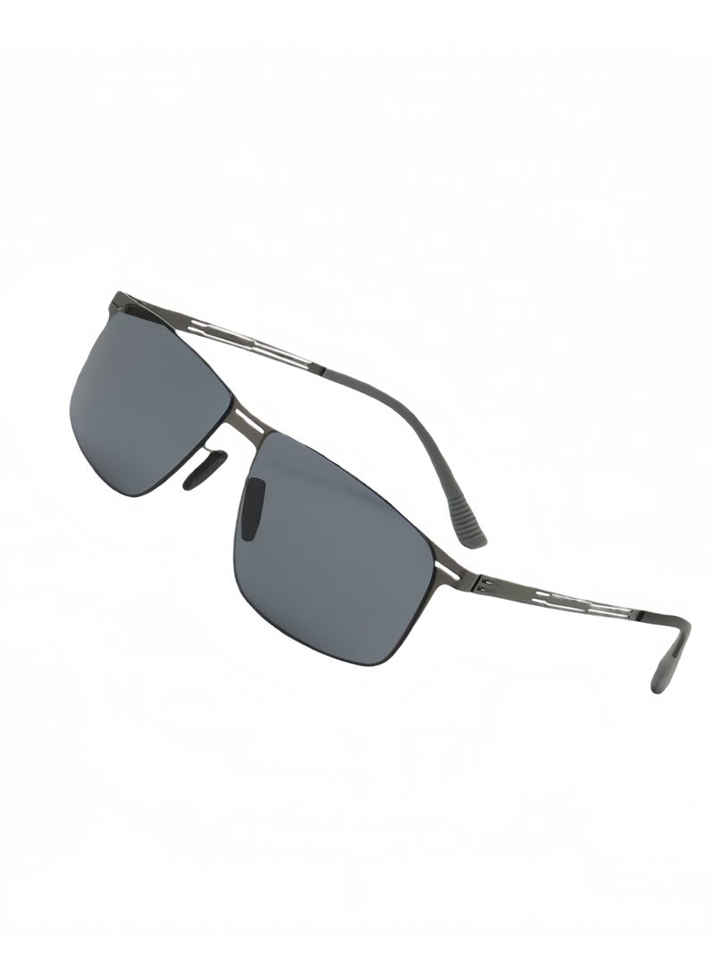 Men's polarized sunglasses, retro classic sunglasses, UV400 protection, suitable for driving, fishing, cycling, outdoor travel, beach travel, camping, self driving, sun protection - Image 2