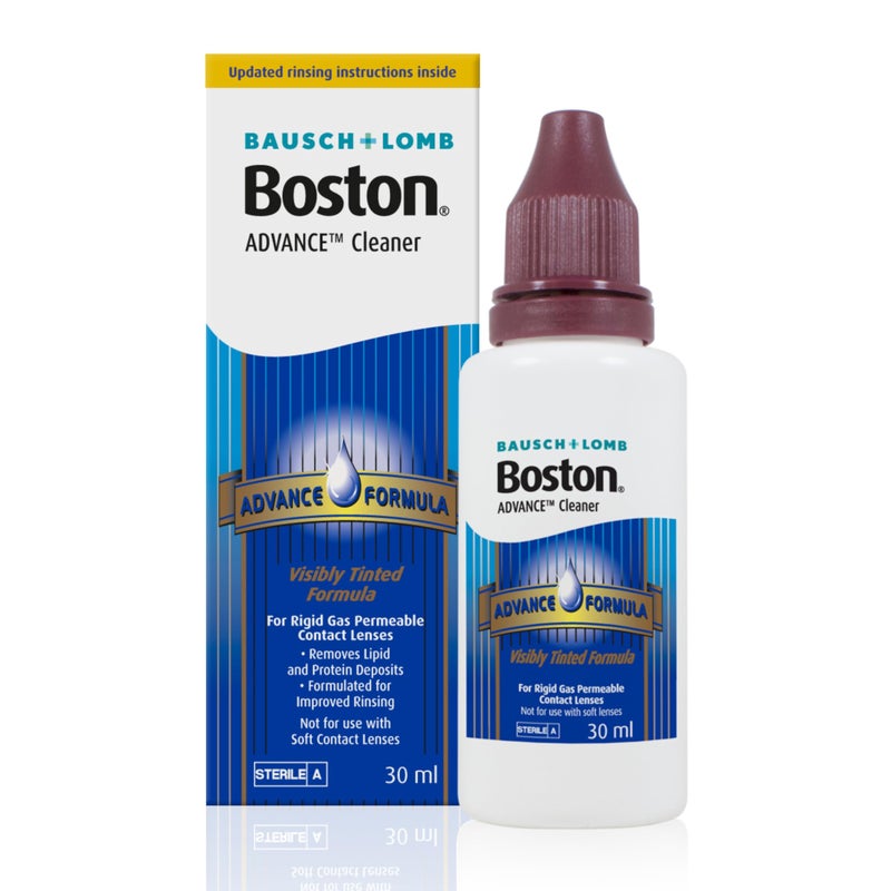 Boston Boston Advance Cleaner, Leaves Lenses Clean, Ready for Disinfection and Conditioning, for Rigid Gas Permeable (RGP) and Hard Contact Lenses, 30 ml  - Image 1
