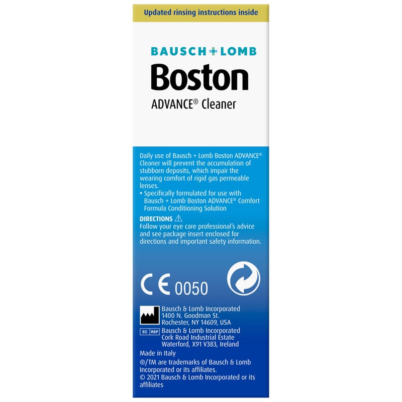 Boston Boston Advance Cleaner, Leaves Lenses Clean, Ready for Disinfection and Conditioning, for Rigid Gas Permeable (RGP) and Hard Contact Lenses, 30 ml  - Image 4